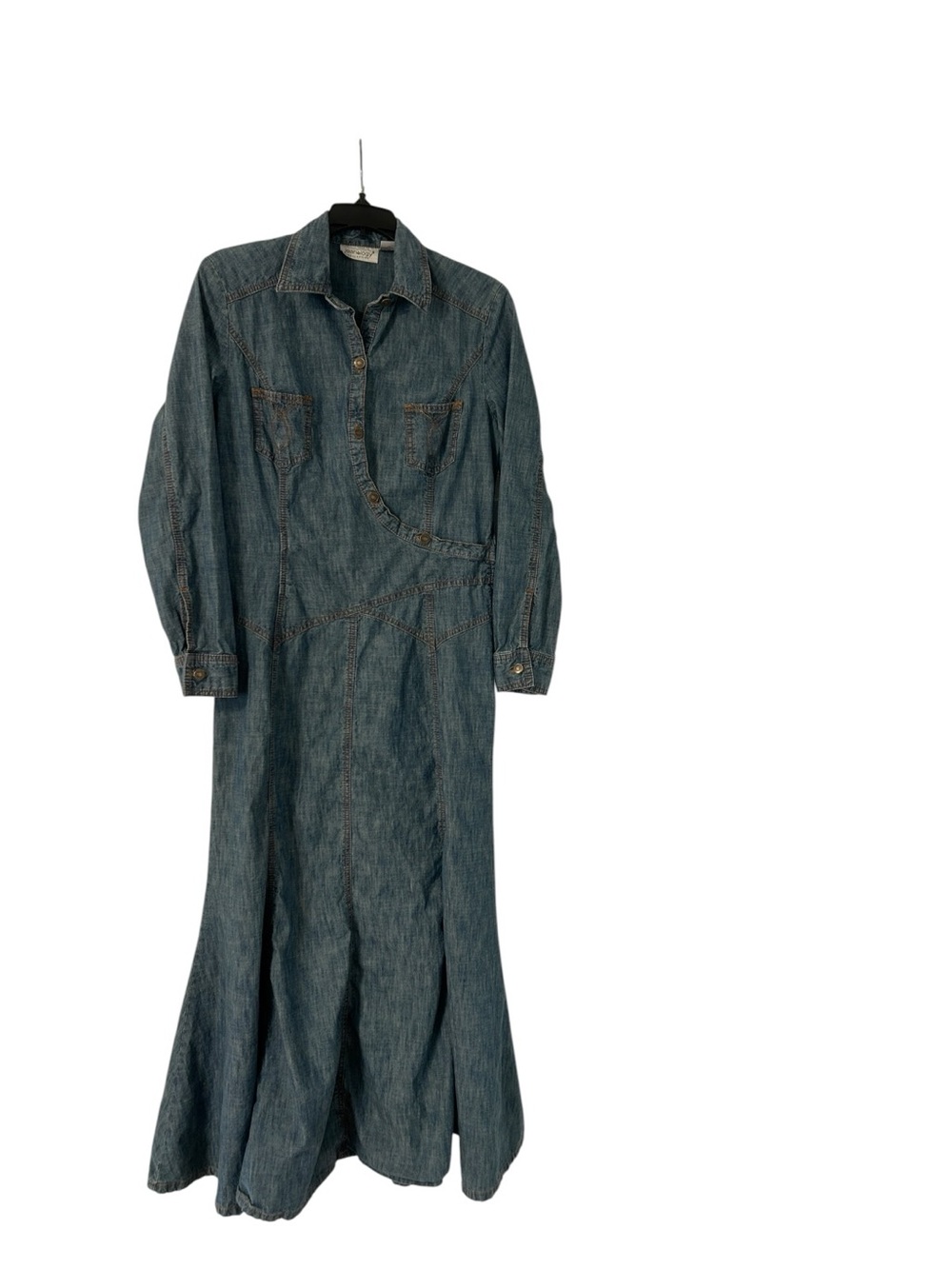 Jeanology Collection Western Denim Maxi Dress Size 10P